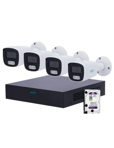 UNIVIEW Kit de Videovigilancia Uniarch - NVR 8 canales IP | 1 TB HDD -