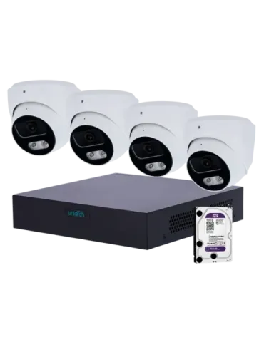 UNIVIEW Kit de Videovigilancia Uniarch - NVR 8 canales IP | 1 TB HDD -