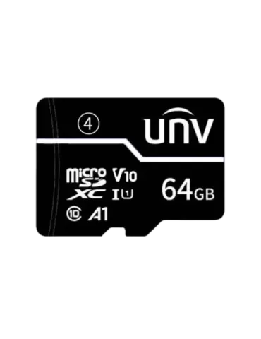 UNIVIEW Tarjeta microSD con adaptador Uniview - Capacidad 64 GB - Clas
