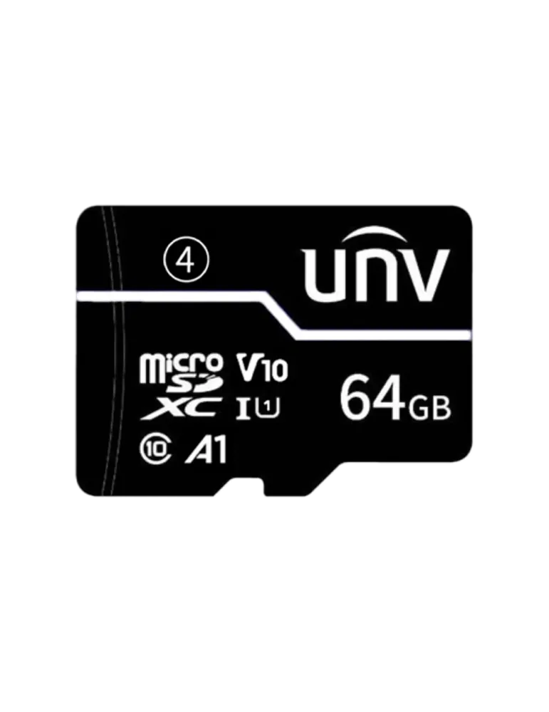 UNIVIEW Tarjeta microSD con adaptador Uniview - Capacidad 64 GB - Clas