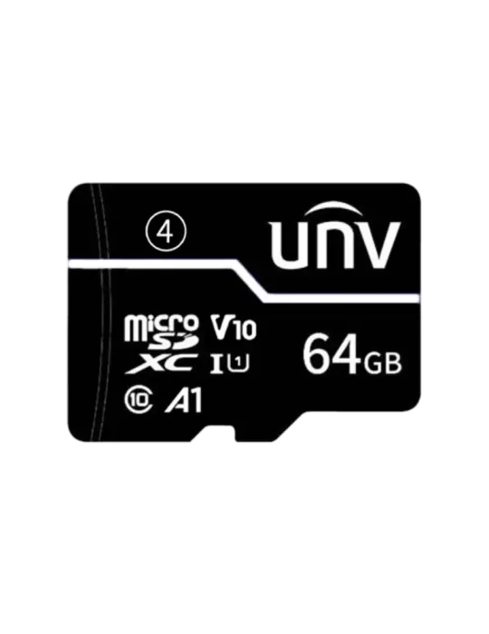 UNIVIEW Tarjeta microSD con adaptador Uniview - Capacidad 64 GB - Clas