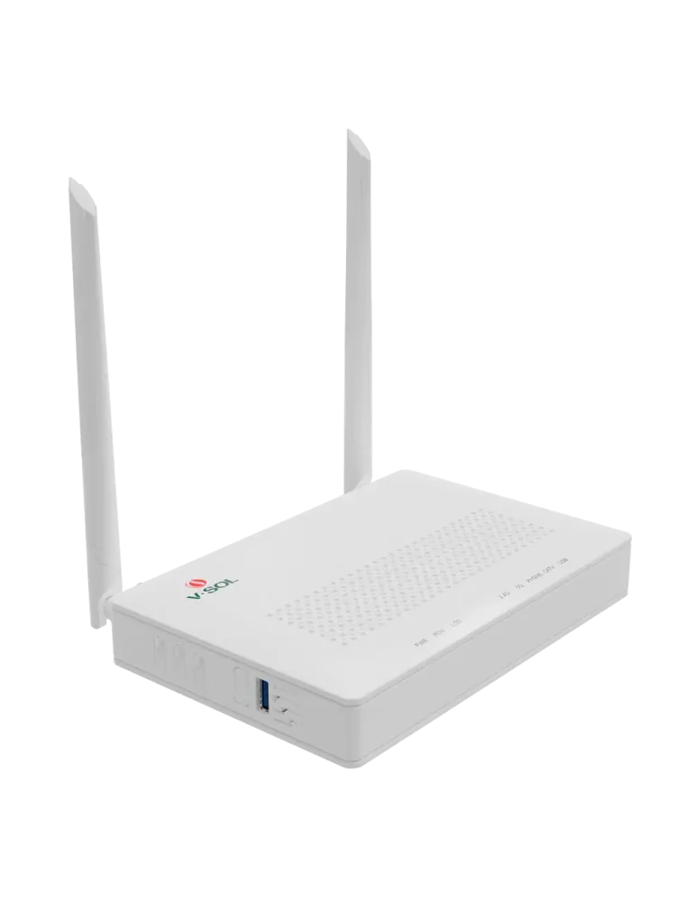 VSOL V-SOL Router ONT Wi-Fi 5 - 1X PON 4x LAN RJ45 GE 1x RJ11 1x CATV