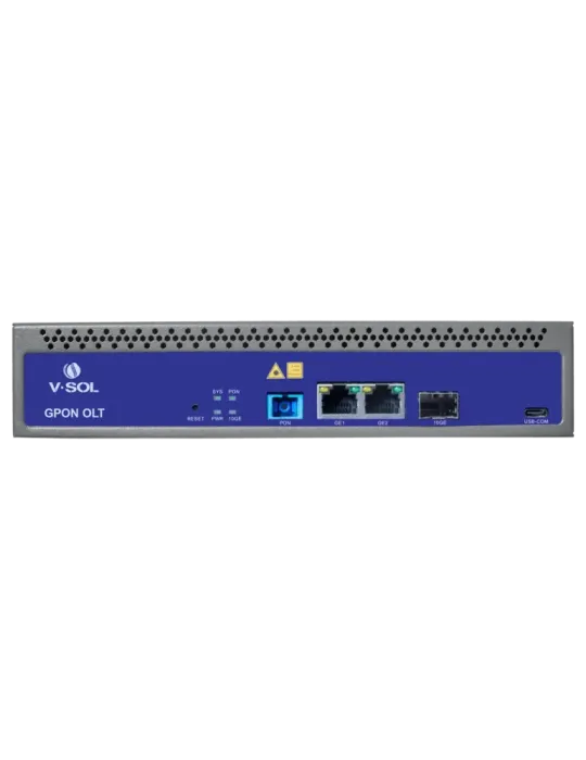 VSOL V-SOL Single Pon Gpon OLT - 2 Puertos RJ45 10/100/1000 Mbps + 1 P