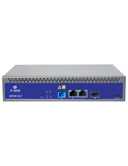 VSOL V-SOL Single Pon Gpon OLT - 2 Puertos RJ45 10/100/1000 Mbps + 1 P