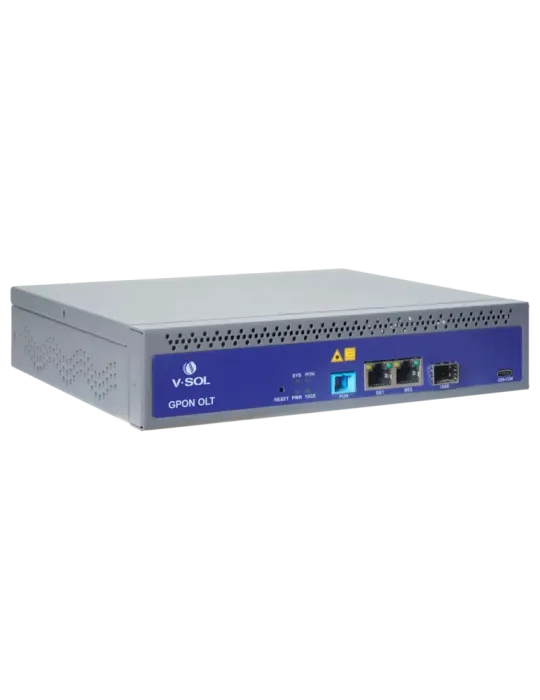 VSOL V-SOL Single Pon Gpon OLT - 2 Puertos RJ45 10/100/1000 Mbps + 1 P