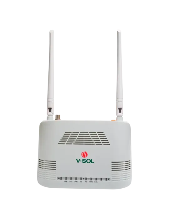 VSOL V-SOL Router ONT Wi-Fi 4 CATV - 1X PON 1x LAN RJ45 FE 1x LAN RJ45