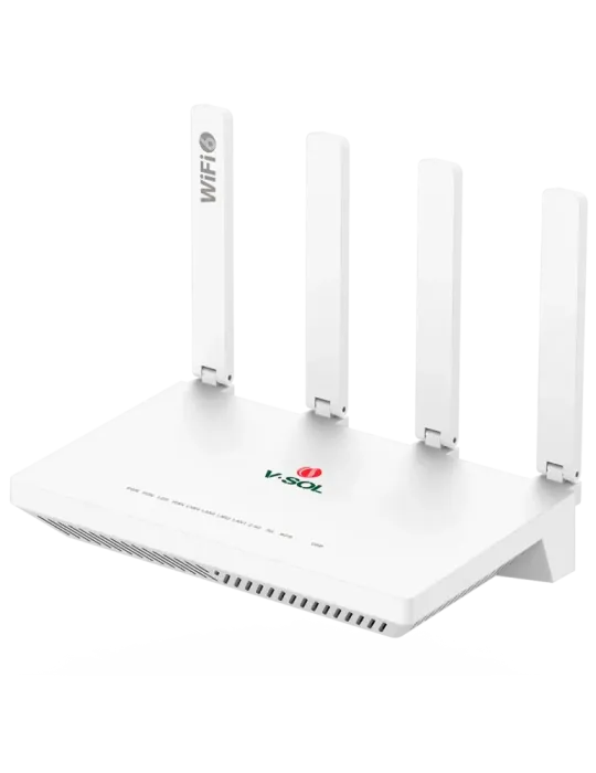 VSOL V-SOL Router ONT Wi-Fi 6 AX3000 - 1X PON 4x LAN RJ45 10/100/1000M