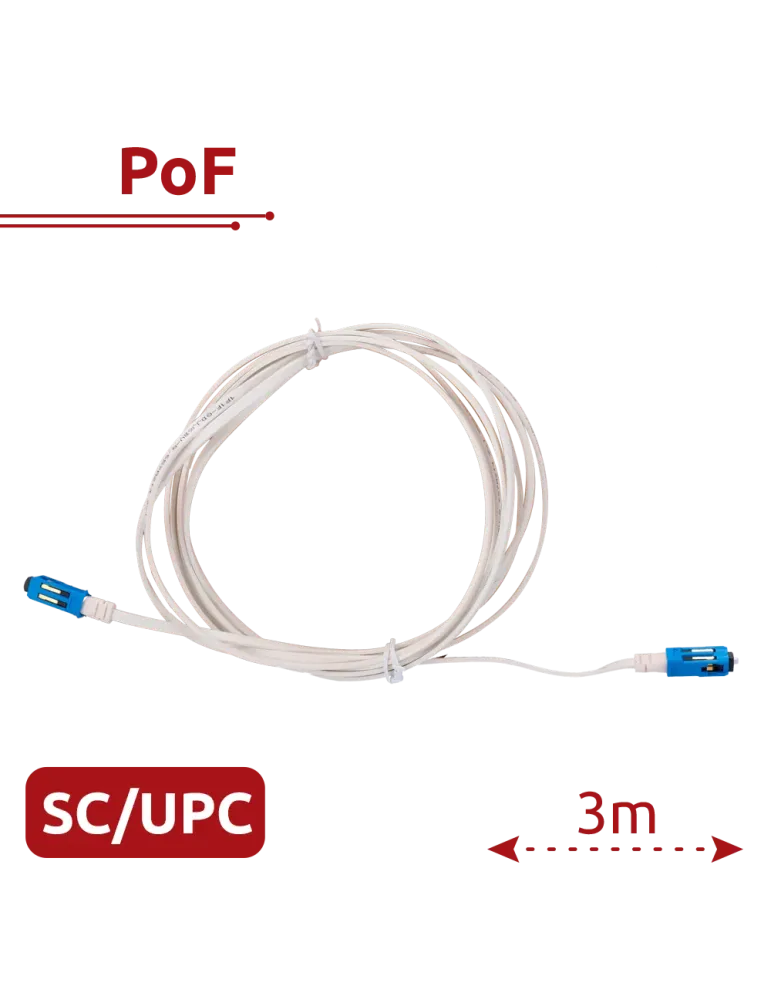 VSOL V-SOL - Cable PoF - Permite inyectar datos y alimentación por fib