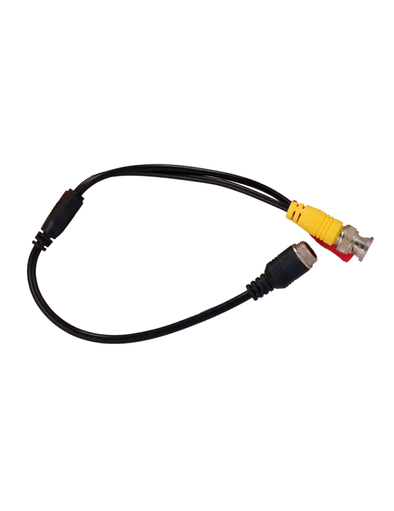MARCA BLANCA Cable M12M a BNC + DC - Cable de conversión para cámaras