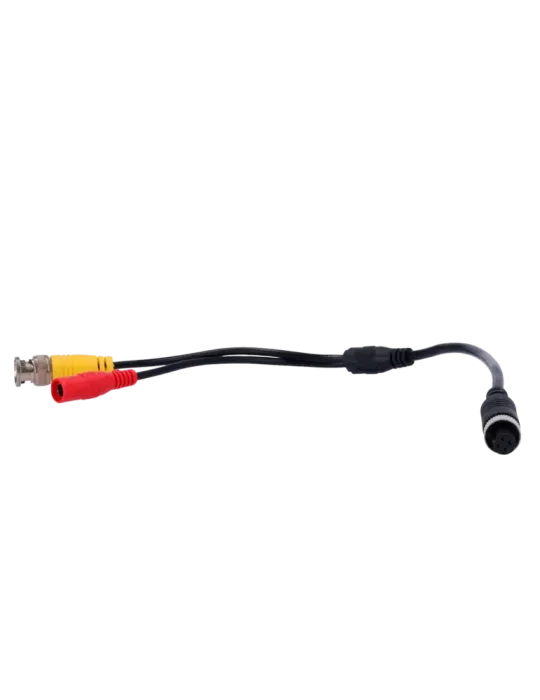 MARCA BLANCA Cable M12F a BNC + DC - Cable de salida de video para mon