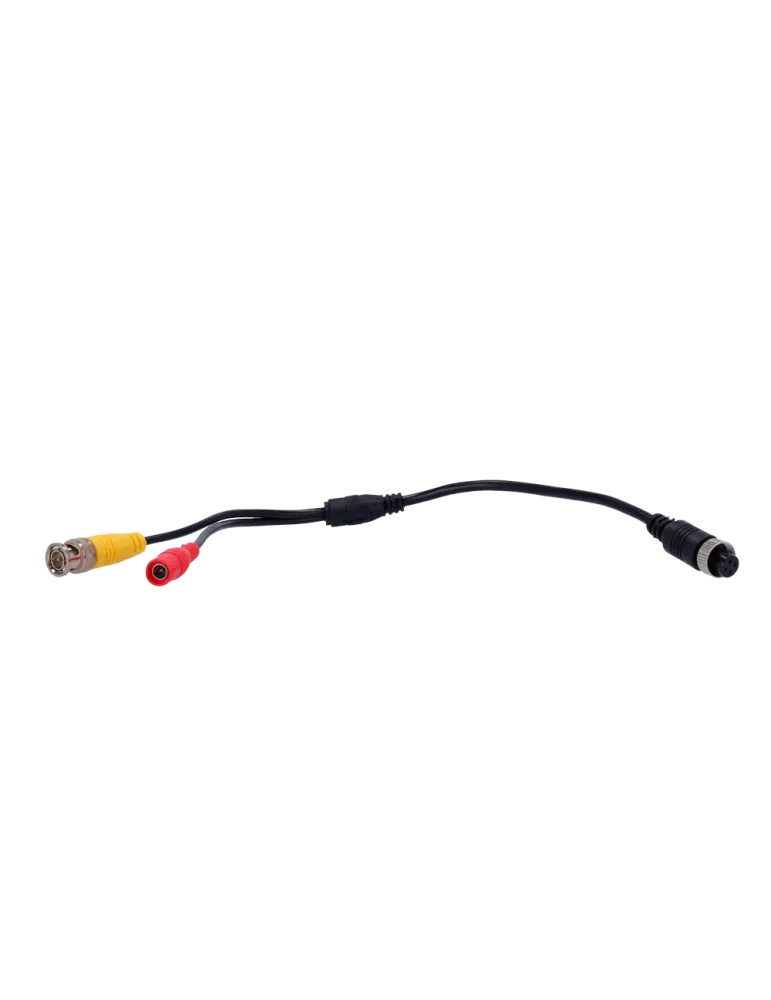 MARCA BLANCA Cable M12F a BNC + DC - Cable de salida de video para mon
