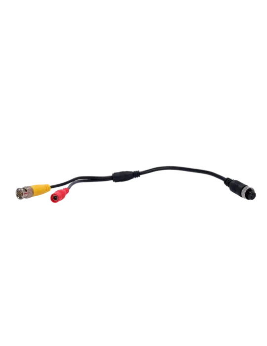 MARCA BLANCA Cable M12F a BNC + DC - Cable de salida de video para mon