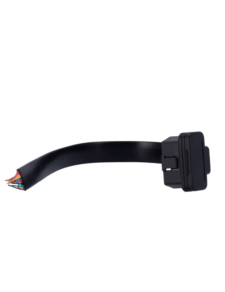 MARCA BLANCA Cable OBD2 Macho - 16 pines - Longitud 30cm - Perfil bajo