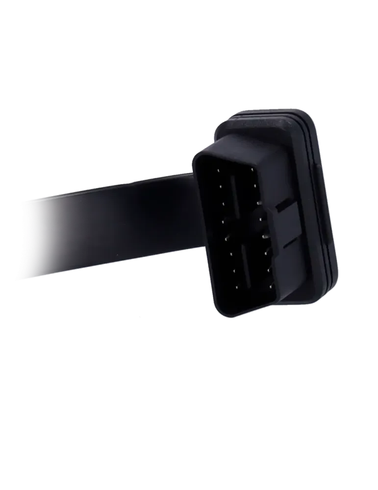 MARCA BLANCA Cable OBD2 Macho - 16 pines - Longitud 30cm - Perfil bajo