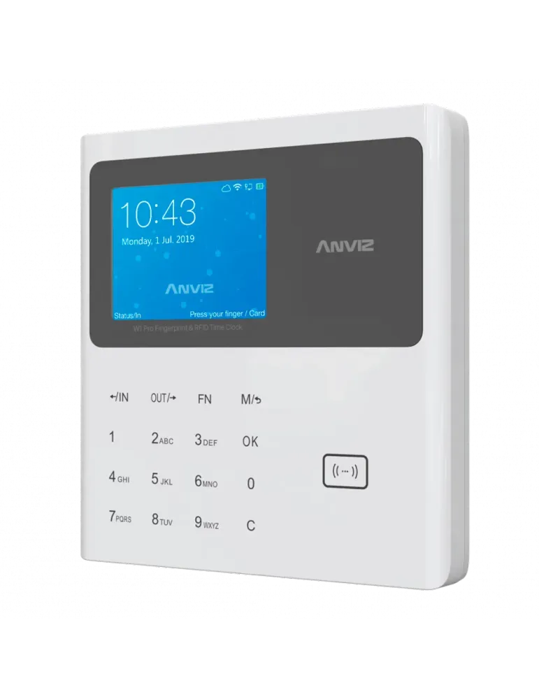 ANVIZ Control de presencia - Tarjeta EM y PIN - 10.000 usuarios | 100.
