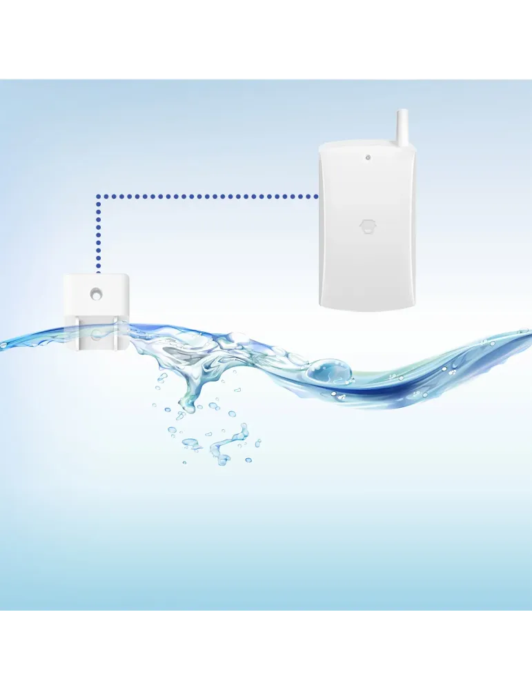CHUANGO Detector de inundación - Inalámbrico - Antena externa - Indica