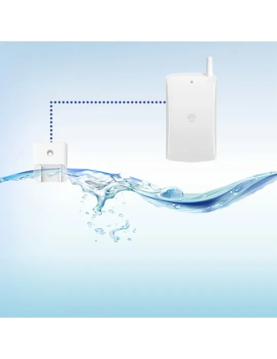 CHUANGO Detector de inundación - Inalámbrico - Antena externa - Indica