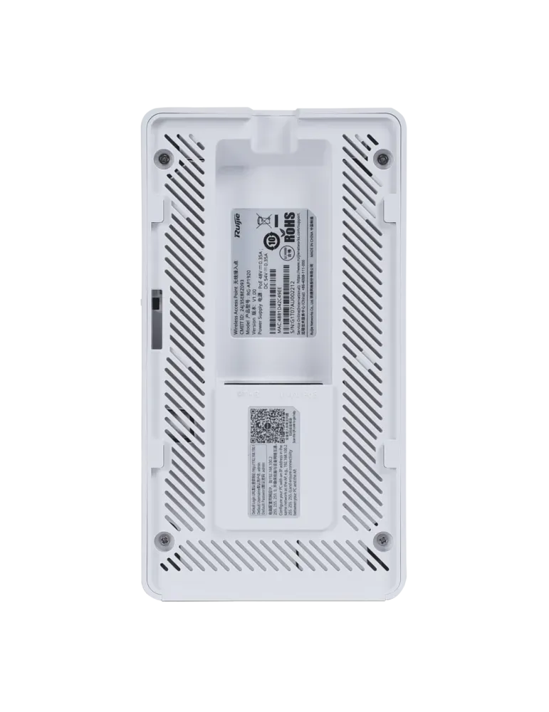 RUIJIE EBG WIS Cloud - AP de Pared Omnidireccional Wi-Fi 7 - Frecuenci