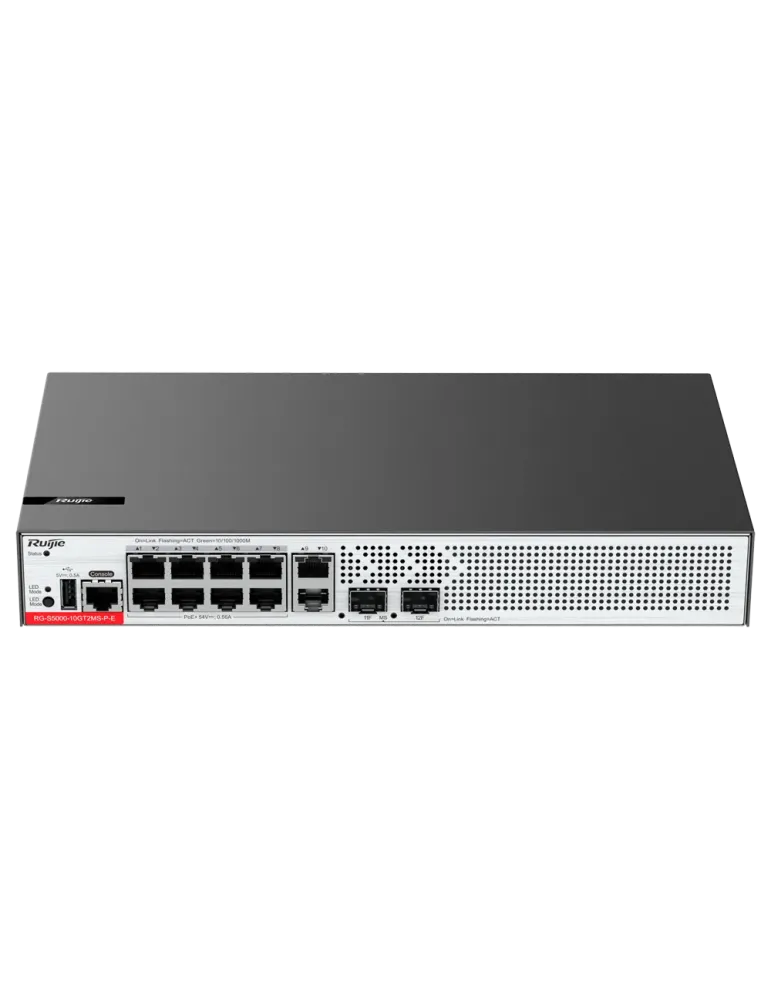 RUIJIE EBG WIS Switch PoE Cloud Gestionable L2+ - 10 puertos RJ45 GE +