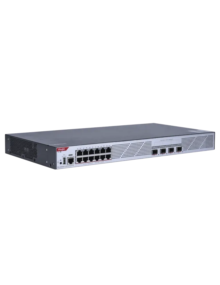 RUIJIE EBG WIS Switch Cloud Gestionable L3 - 12 puertos PoE RJ45 + 4 p