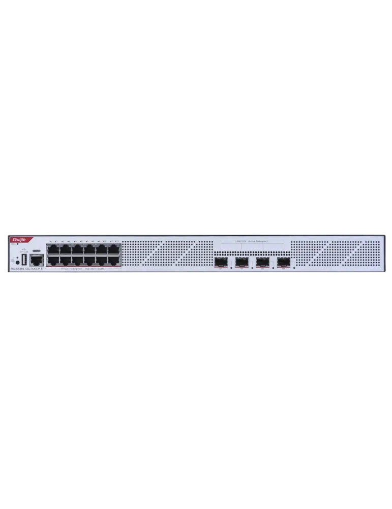 RUIJIE EBG WIS Switch Cloud Gestionable L3 - 12 puertos PoE RJ45 + 4 p