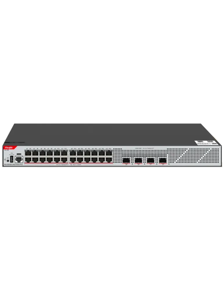RUIJIE EBG WIS Switch Cloud Gestionable L3 - 24 puertos PoE RJ45 + 4 p