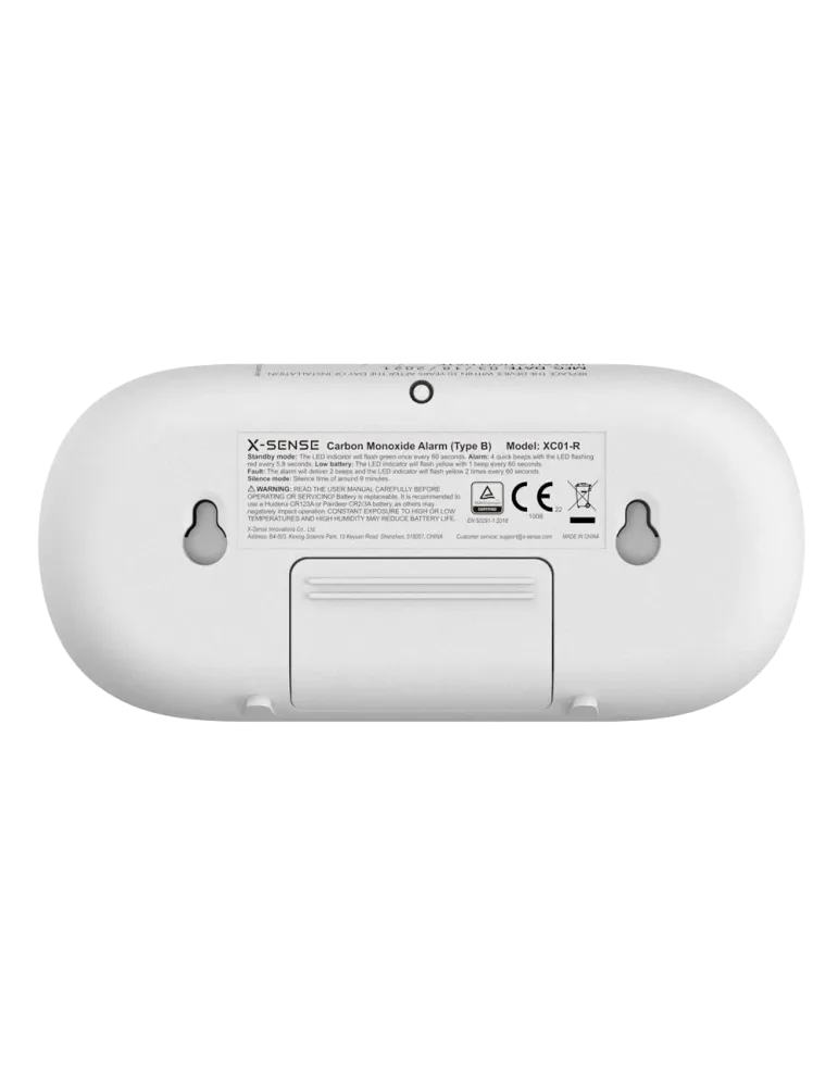 X-SENSE Detector de CO autónomo X-Sense - Permite conectar 24 detector