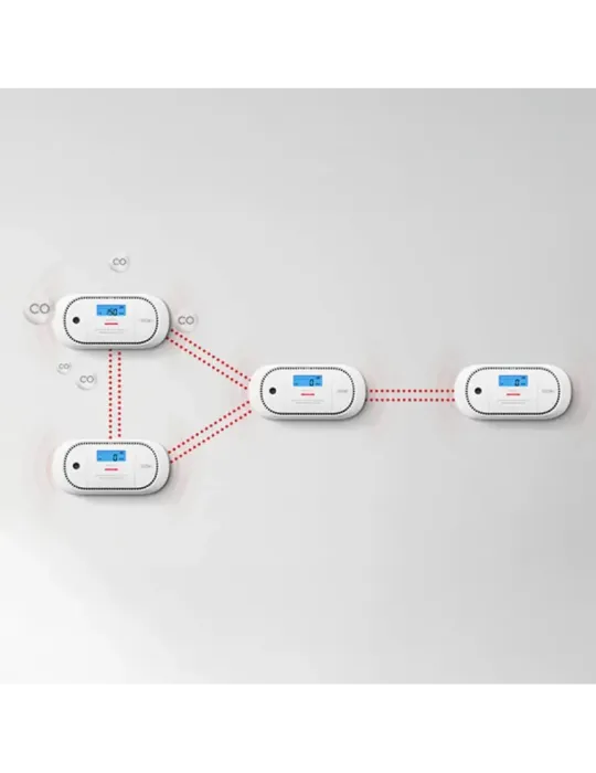 X-SENSE Detector de CO autónomo X-Sense - Permite conectar 24 detector