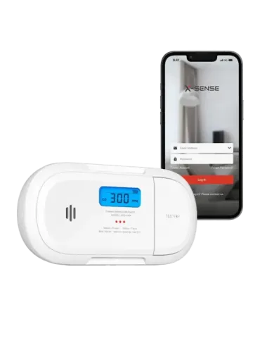 X-SENSE Detector de CO autónomo X-Sense - Comunicación WiFi 2.4GHz - C