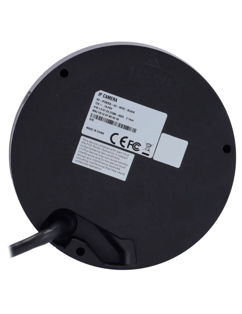 X-SECURITY Cámara IP 4 Megapixel - 1/2.1″ 4MP Gran Angular - Compresió