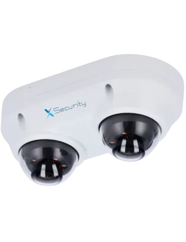 X-Security Cámara IP Domo dual - 2x 4 Megapíxel (2560x1440) - 2x Lente