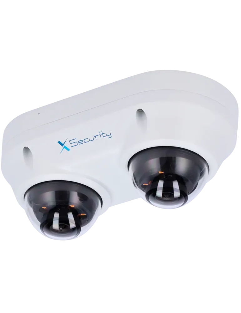 X-Security Cámara IP Domo dual - 2x 4 Megapíxel (2560x1440) - 2x Lente