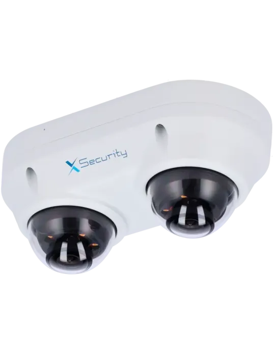 X-Security Cámara IP Domo dual - 2x 4 Megapíxel (2560x1440) - 2x Lente