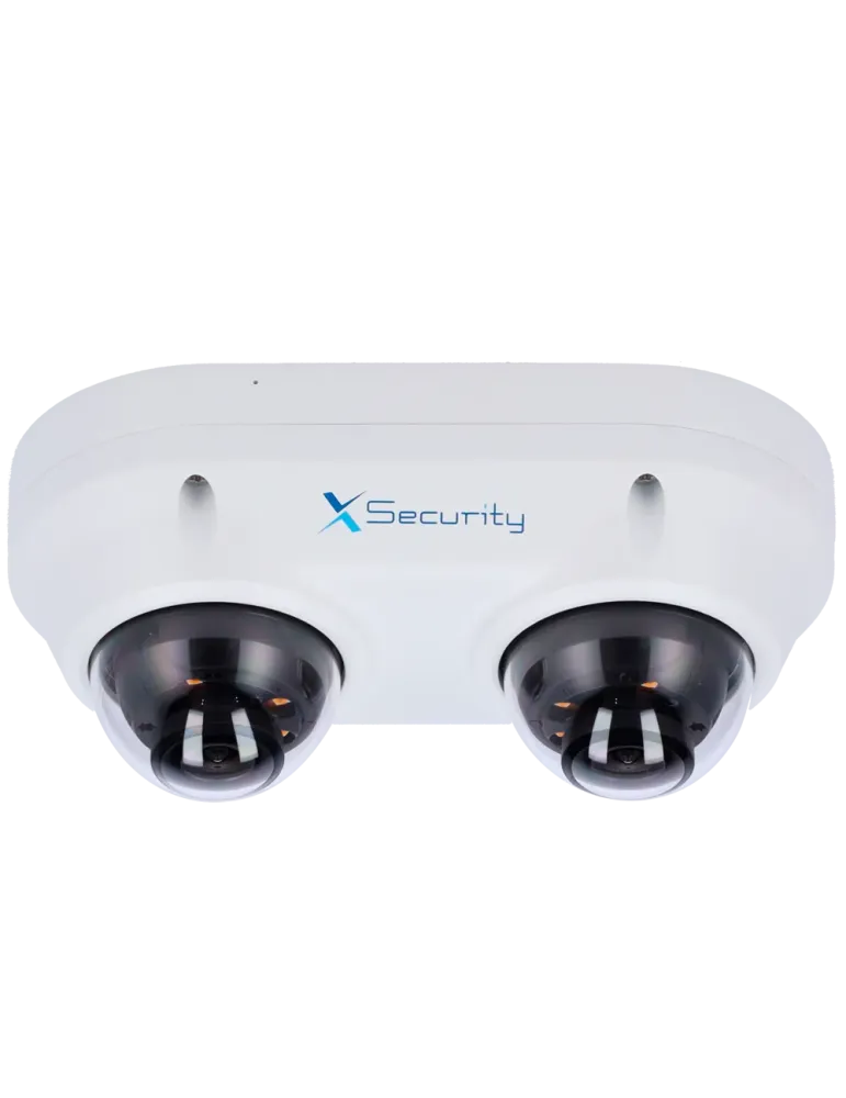 X-Security Cámara IP Domo dual - 2x 4 Megapíxel (2560x1440) - 2x Lente