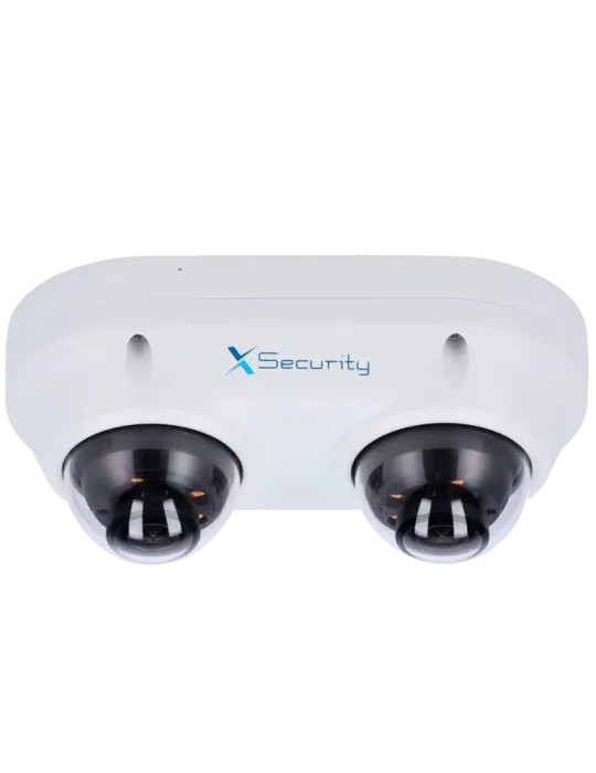 X-Security Cámara IP Domo dual - 2x 4 Megapíxel (2560x1440) - 2x Lente