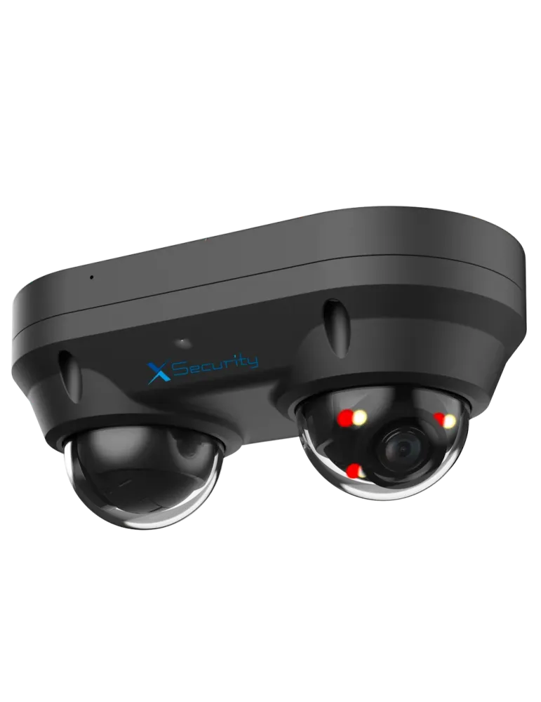 X-Security Cámara IP Domo dual - 2x 4 Megapíxel (2560x1440) - 2x Lente