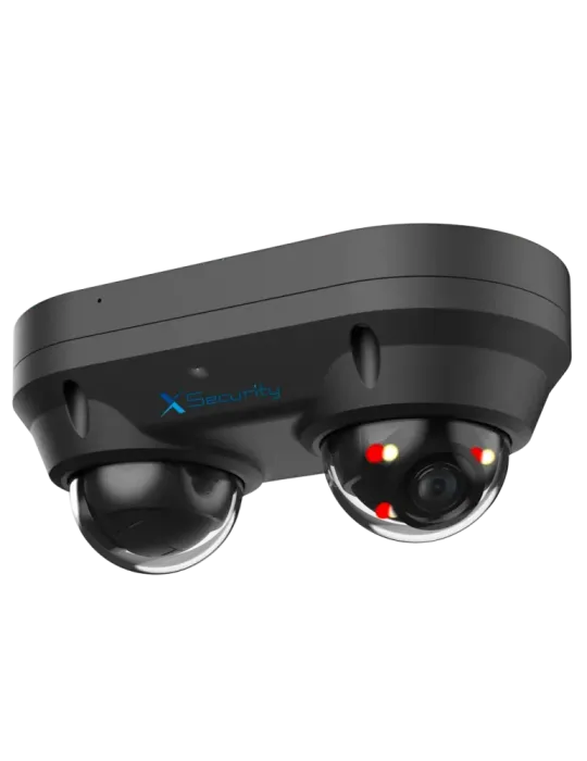 X-Security Cámara IP Domo dual - 2x 4 Megapíxel (2560x1440) - 2x Lente
