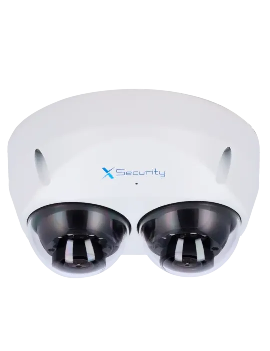 X-Security Cámara IP Domo dual - 2x 4 Megapíxel (2560x1440) - Lente fi