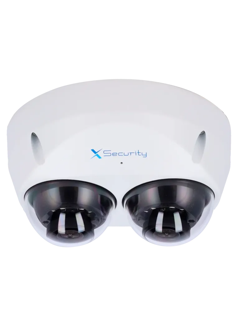 X-Security Cámara IP Domo dual - 2x 4 Megapíxel (2560x1440) - Lente fi