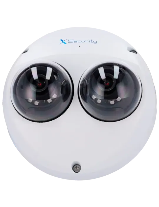 X-Security Cámara IP Domo dual - 2x 4 Megapíxel (2560x1440) - Lente fi