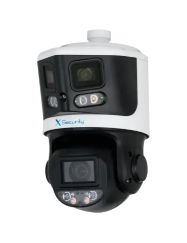 X-Security IP tándem gama ULTRA - Doble Lente (Panorámica 8Mpx + PTZ 4