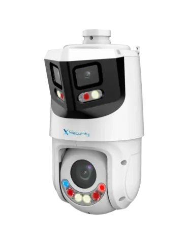 X-Security IP tándem gama ULTRA - Doble Lente (Panorámica 8Mpx + PTZ 4