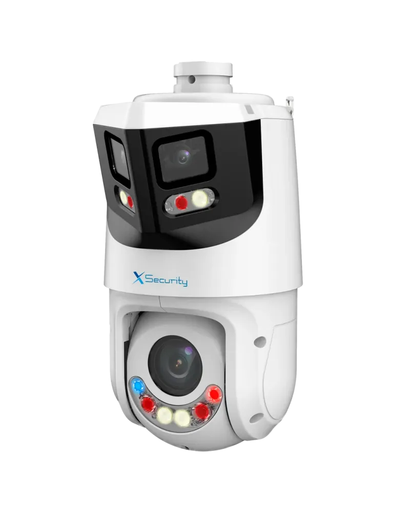 X-Security IP tándem gama ULTRA - Doble Lente (Panorámica 8Mpx + PTZ 4