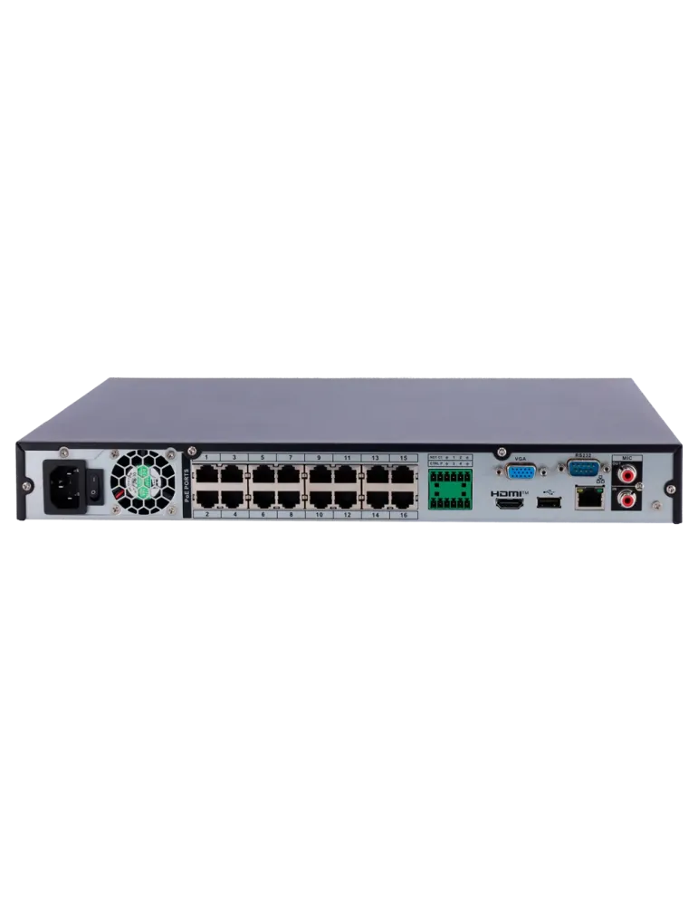 X-Security NVR - Resolución máxima 16 Megapixel - 32 CH / 16 puertos P