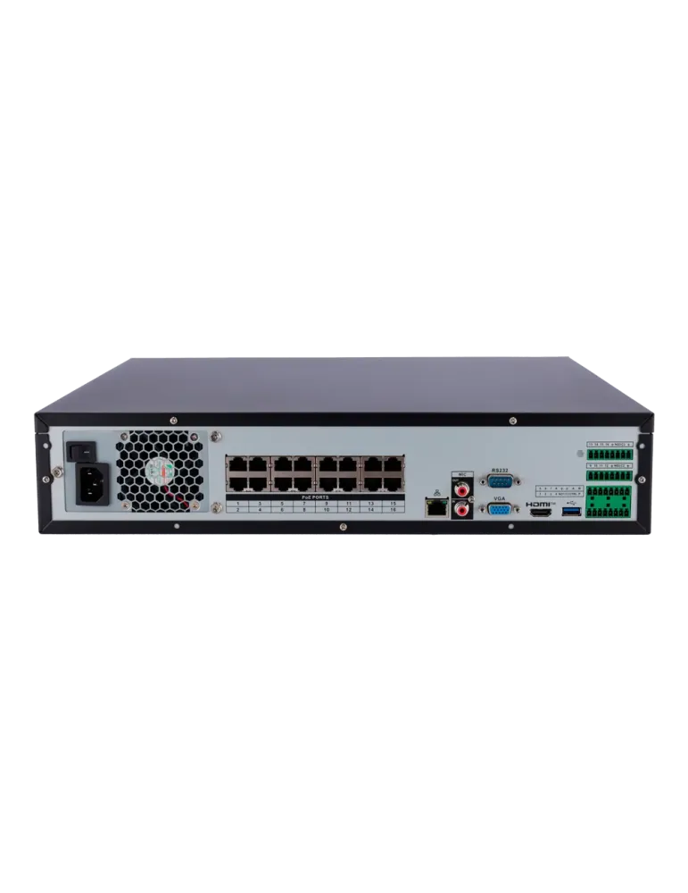 X-Security NVR - Resolución máxima 16 Megapixel - 32 CH / 16 puertos P
