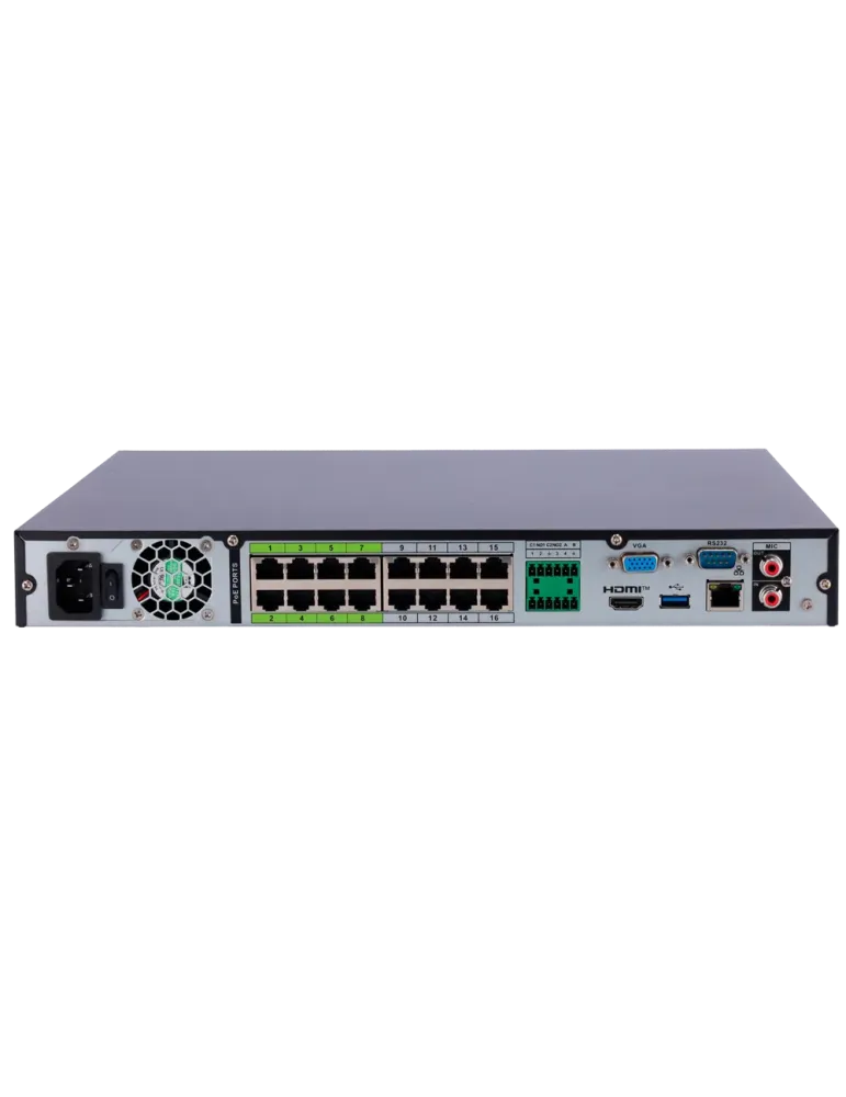 X-Security NVR - Resolución máxima 32 Megapixel - 32 CH / 16 puertos P