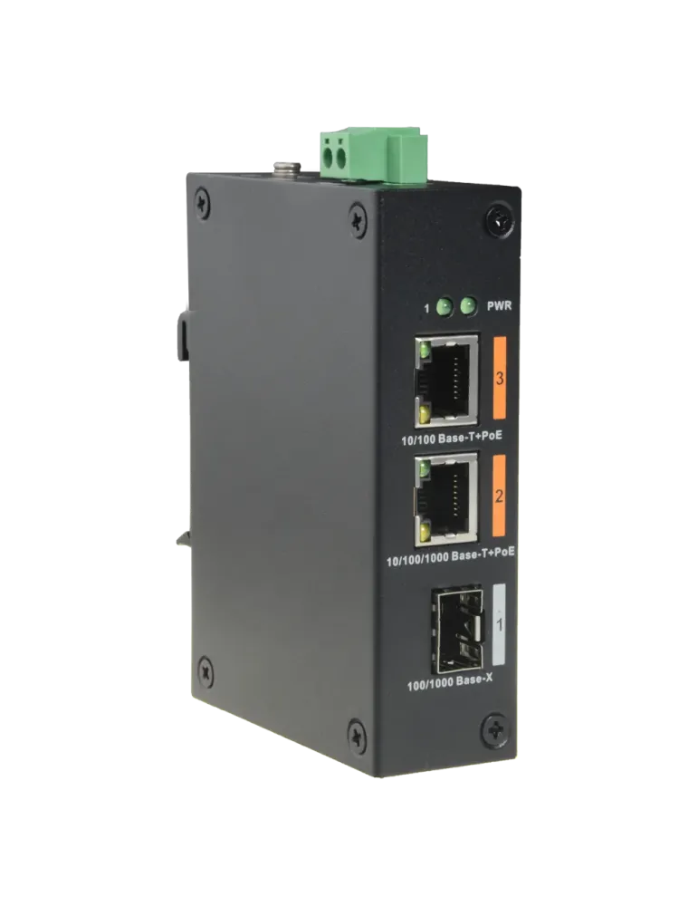 X-SECURITY Switch HiPoE X-Security - 2 puertos PoE + 1 puerto Uplink (