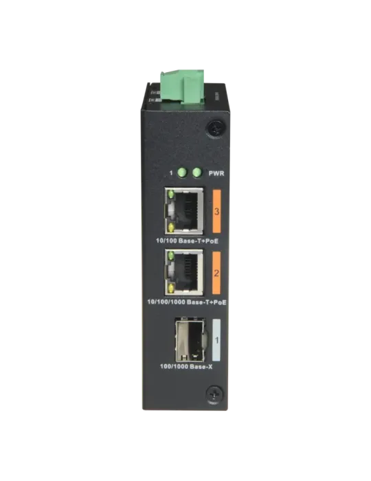 X-SECURITY Switch HiPoE X-Security - 2 puertos PoE + 1 puerto Uplink (