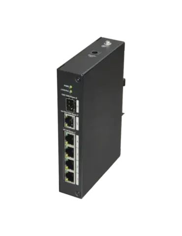 X-Security - Switch de sobremesa - 4 puertos RJ45 + 1 Gigabit Combo Po