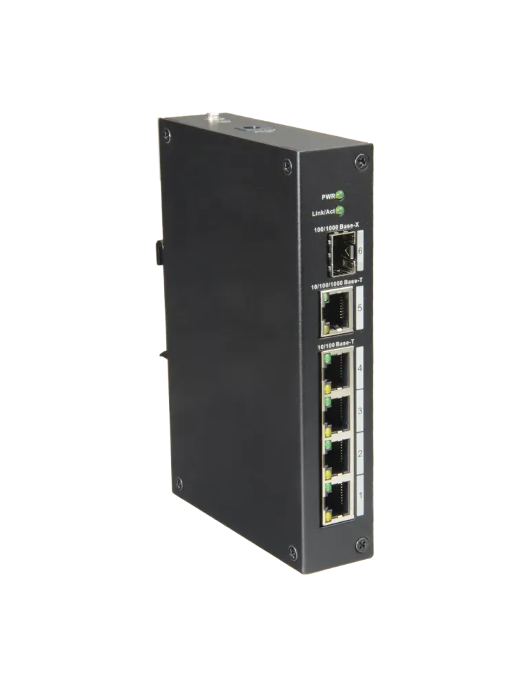 X-Security - Switch de sobremesa - 4 puertos RJ45 + 1 Gigabit Combo Po